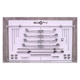 Mo-Clamp 7400 Mo-Pro Gauge System, Includes Universal Tram Gauge, Deluxe Centerline Gauge, Strut Tower Alignment Gauge, Display Board and Hooks