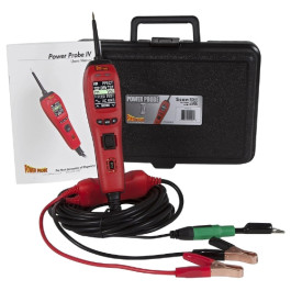 Power Probe PP401AS PP4 Automotive Circuit Tester, 12 to 24 V, Auto Reset 8 Amp Breaker, 23 ft Cable, Carrying Case