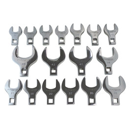Platinum Tech 99380 Metric Jumbo Crowfoot Wrench Set, 1/2" Drive, 20 mm to