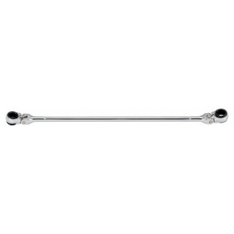 Platinum Tech PLT-99658 XL Ratcheting Wrench, 8mm x 10mm, 12.41" Long