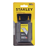 STANLEY Proto 11-921AS Heavy-Duty Utility Blade with Dispenser, High Carbon Steel, For Use With 10-813 Utility Knives, Pack of 100