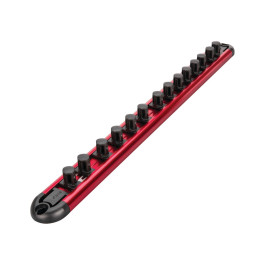 Performance Tool W38190 3/8" Dr. Magnetic Socket Rail, Twist Lock, Holds Up