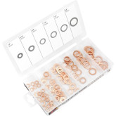 Performance Tool W5217 Copper Washer Assortment, 110 Pieces