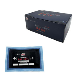 Rema Tip Top RAD-120 Radial Tire Repair Patches, 4-7/8" x 3", Internal Tire Patch, Box of 10