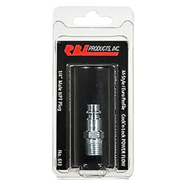 RBL 613 1/4" Male NPT Quick Coupler Plug, Enhanced Air Flow Efficiency, Ideal for HVLP Spray Guns