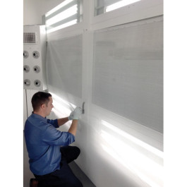 RBL Products 760-W White Tacky Netting, 72 Inch x 160 ft, Dirt Trap and Overspray Netting