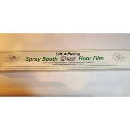 RBL 421 Spray Booth Floor Film, Self-Adhering, Heavy-Duty Clear Plastic, 48" x 200' Roll