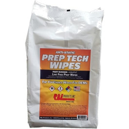 RBL Products USB4PNT Anti-Static PrepTech Wipes, 11 Inch x 15-1/2 Inch Quarter Folded, 85/15 Isopropyl Alcohol, Pouch of 50