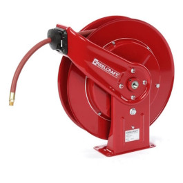 Reelcraft 7650 OLP Spring Retractable Hose Reel, 3/8" x 50 ft., 300 psi, 1/4" MNPT Hose End