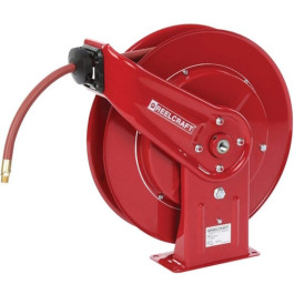 Reelcraft 7670 OLP Spring Retractable Hose Reel, 3/8" x 70' PVC Hose, 300 PSI, Adjustable Guide Arm
