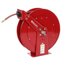 Reelcraft 81100OLP 100 ft x 3/8 in. Air/Water Hose Reel, Spring Retractable, Dual Pedestal Design