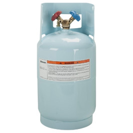 Robinair 34102 Refrigerant Tank for R-134a, 30 lb Capacity, Light Blue Cylinder