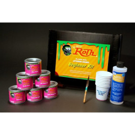 Roth Flake and Pearl Product RCD-01 Jobber Starter Kit, 16 Jar Countertop D
