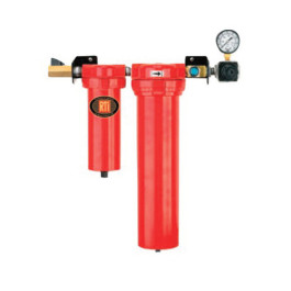 RTi EH4000-3R Desiccant Dryer, 1/2" Inlet, 3/8" Regulator Outlet, Inverse Flow, Aluminum Bowls