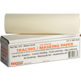 RBL 373 Self-Adhering Tracing / Masking Paper, Matte Finish, 12" x 100' Roll
