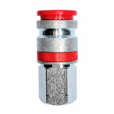 RBL 611 Cock 'n Lock 1/4" Coupler, Female Threaded, Euro-Style M-Style