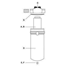 Reading Technologies 4P-060 1st Stage Replacement Filter Element, for Oil E