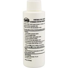 SAS Safety 5136-01 Eyewash Station Water Preservative, 4 oz Bottle, Add One per 9 Gallons