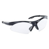 SAS Safety 540-0200 Diamondbacks Lightweight Safety Glasses, Universal, Clear Lens, Black Frame