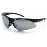 SAS Safety 540-0203 Diamondbacks Lightweight Safety Glasses, Universal, Smoke Mirror Lens, Black Frame