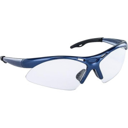 SAS 540-0300 Safety Glasses, Blue Frame, Clear Lens With Blue Frame