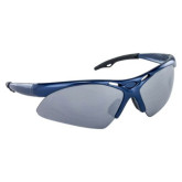 SAS Safety 540-0303 Diamondbacks Lightweight Safety Glasses, Universal, Smoke Mirror Lens, Blue Frame