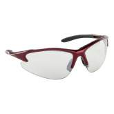 SAS Safety 540-0402 DB2 Eyewear, Lightweight Safety Glasses, Indoor/Outdoor Lens, Red Frame