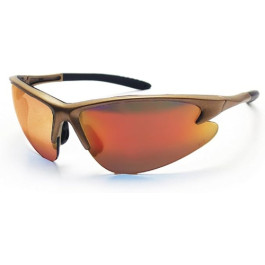 SAS 540-0909 DB2 Safety Glasses, Gold Frame, Iridium Mirror Lens