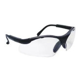 SAS Safety 541-0000 Sidewinders, Lightweight Safety Glasses, Universal, Clear Lens, Black Frame
