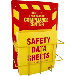 SAS Safety 6000-75 MSDS Compliance Center, Wall-Mountable High-Visibility Station