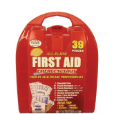SAS Safety 6001 All-in-One Personal First Aid Emergency Kit, Portable, Compact, ANSI Z308.1 Compliant