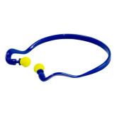 SAS Safety 6102 Banded Ear Plug, 23 dB NRR, Blue Plastic Headband, Orange Foam