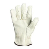 SAS 6527 Driver Gloves, Large, Pigskin Leather, White