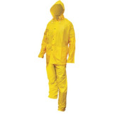 SAS Safety 6813 Heavy-Duty PVC Rain Suit, Yellow