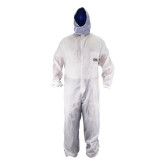 SAS Safety 6940 Moonsuit Coveralls, 3X-Large, Nylon Front/Cotton Back, Elastic Waist, Full Pullover Hood