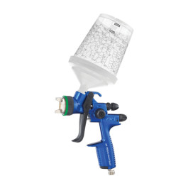 SATA 1010925 SATA jet 1500 B SoLV 1.3 HVLP Spray Gun, Anodized Blue, Includes 0.3Length, 0.6Length, 0.9Length RPS Cups