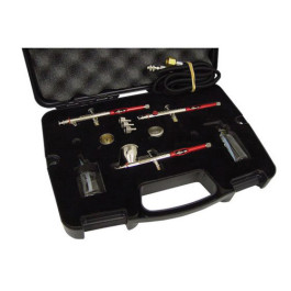 SATA S004HBS 3 Gun Airbrush Kit with Hose and Fittings