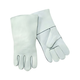 Steiner 02209-L Economy Shoulder Split Cowhide Stick Welding Gloves, Cotton Lined, Wing Thumb, Gray, Large