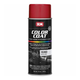 SEM 15363 Color Coat Portola Red, Flexible Coating Aerosol, 16 oz Aerosol Can