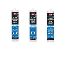 SEM 29492 2-In-1 Sprayable Seam Sealer, Black, 9.5 oz Cartridge