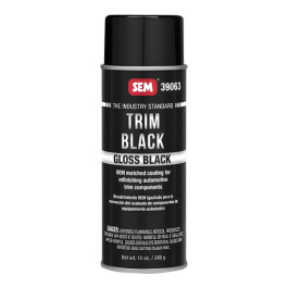 SEM 39063 Trim Black Gloss Black Acrylic Trim Coating, 16 oz Aerosol
