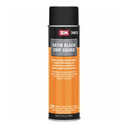 SEM 39813 Satin Black Chip Guard, 20 Oz Aerosol, Fine-Medium Texture Protec