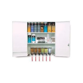 SEM 70080 Low VOC Shop Cabinet, 25" x 30" x 13", Steel, Locking, 3 Cartons