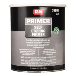 SEM 39681 Self Etching Primer, Gray, 1 gal, VOC Compliant