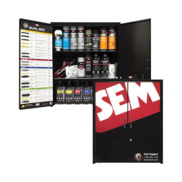 SEM 70080 Low VOC Shop Cabinet, 30 in H x 25 in W x 13 in D, 2 Doors, 2 Shelves, Includes 23 Popular Body Shop Products