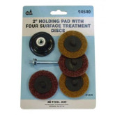 Tool Aid 94540 2" Holding Pad with Four Surface Treatment Discs