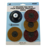 Tool Aid 94560  3" Holding Pad with Four Surface Treatment Discs