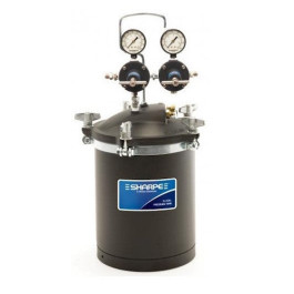 Sharpe 24A557 2.5-Gallon Pressure Tank with Dual Regulators, 50 PSI Capacity, for Automotive Paint Spraying
