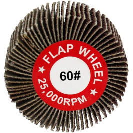 Shark 12918 Flap Wheel 2" x 1" 60-Grit, Aluminum Oxide, 1/4" Shank