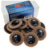 Shark 13062 2″ Surface Conditioning Discs, Brown, Coarse, Type R Quick Change, 25 Pack